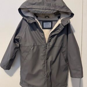 Zara Kids Gray Hooded Jacket
